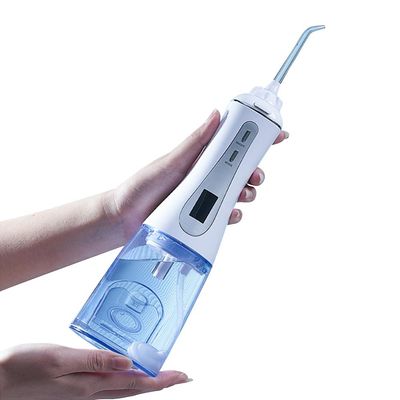 OLED Display Water Rechargeable Oral Irrigator For Teeth 350ml IPX7 Waterproof
